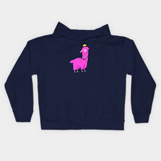 Party princess alpaca Kids Hoodie